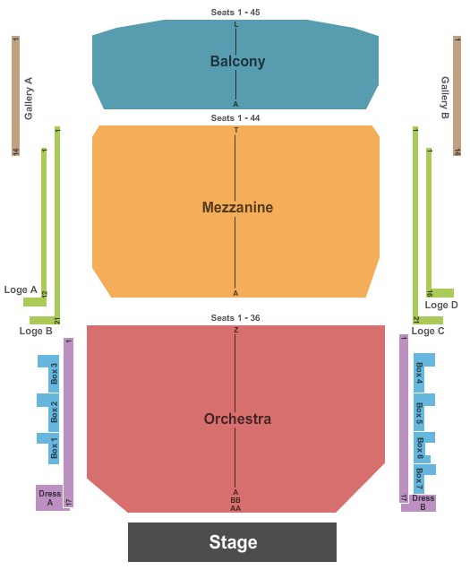 Devos Hall Water for Elephants Seating Chart